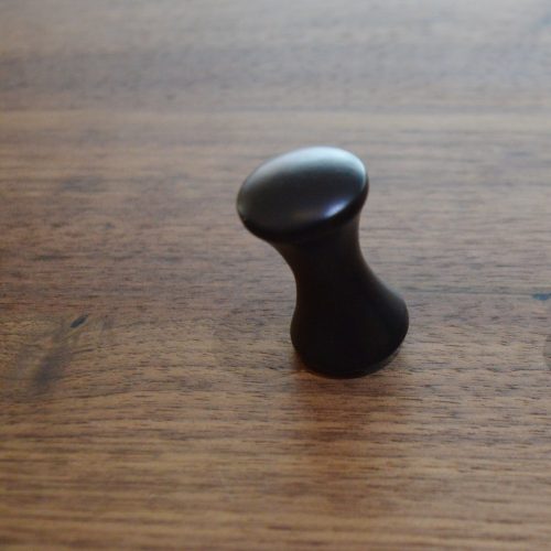 RUZA fém bútorgomb, fekete színű (kicsi)