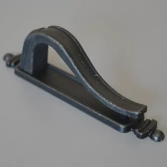   15.3338.53,   2-teiliger Metall-Möbelgriff, antikschwarz, 64 mm Bohrung