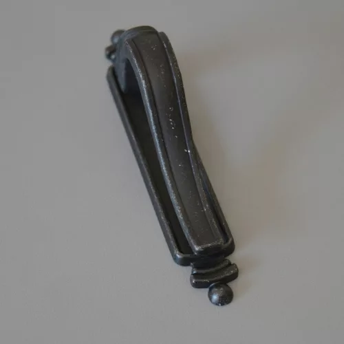 15.3338.53,   2-teiliger Metall-Möbelgriff, antikschwarz, 64 mm Bohrung