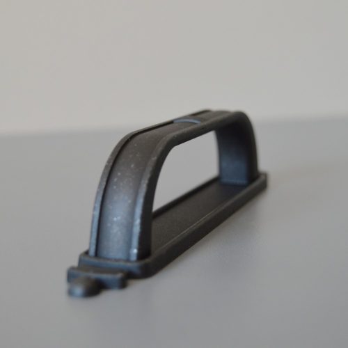 2-teiliger Metall-Möbelgriff, antikschwarz, 96 mm Bohrung