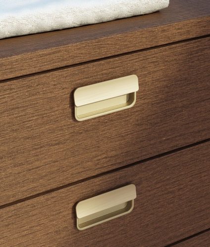 CAPE Fém fogantyú, bemarható, matt arany színű