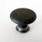 Möbelknopf aus Metall in Ockerschwarz