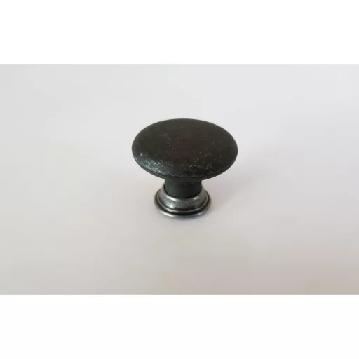 Möbelknopf aus Metall in Ockerschwarz