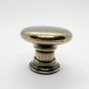 Victoria Fém bútorgomb, patinás bronz színű