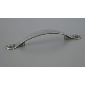   IRIS fém bútorfogantyú, 96 mm furattáv, antik fekete színű