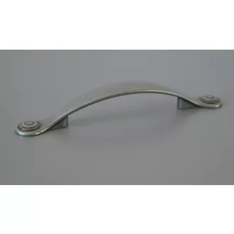   IRIS fém bútorfogantyú, 96 mm furattáv, antik fekete színű