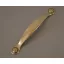 IRIS fém bútorfogantyú, 96 mm furattáv, antik bronz szín