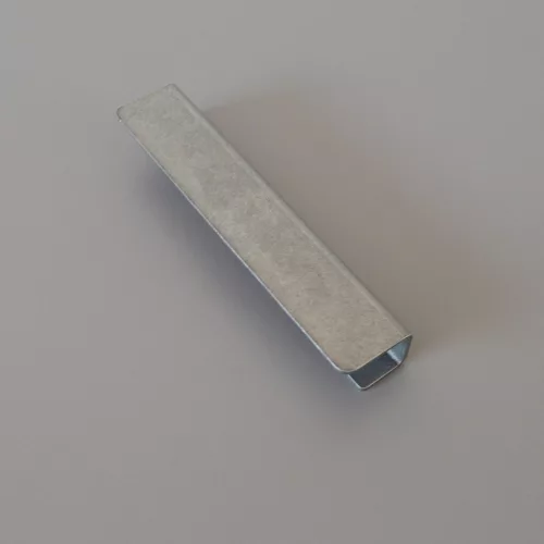 Antiker Möbelgriff aus hellschwarzem Metall