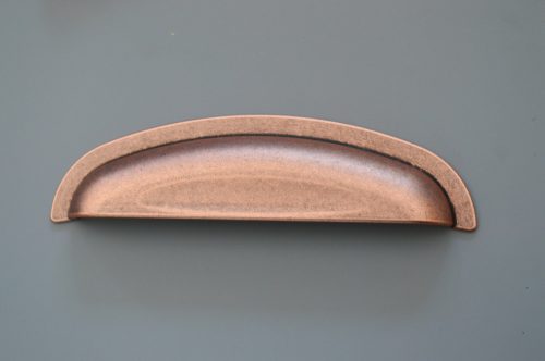 ARUBA Möbelgriff aus Metall, kupferfarben antik, 96 mm Lochabstand