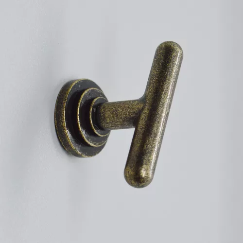 Möbelknopf aus Metall, Dunkelheit Bronze, rustikaler Stil