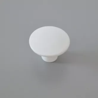 Metall-Möbelknopf, weiss