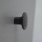 Metall-Möbelknopf, schwarz, strukturierte Oberfläche