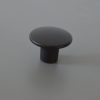 Metall-Möbelknopf, schwarz, strukturierte Oberfläche