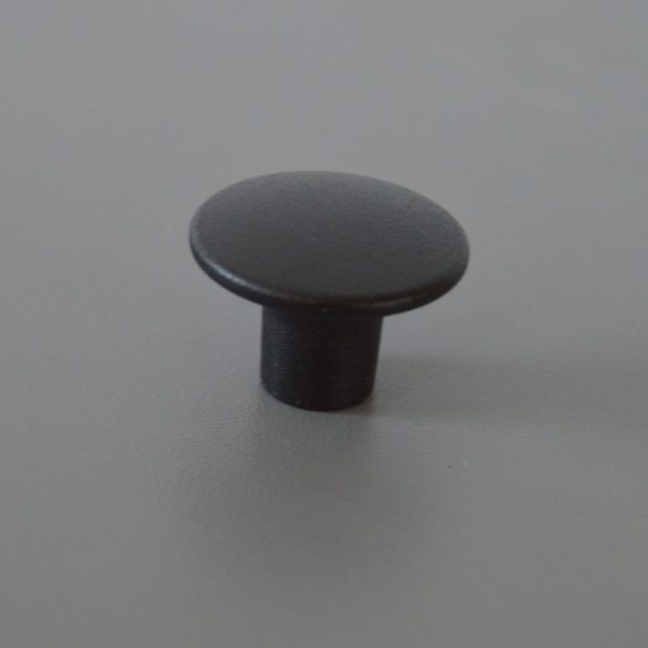 Metall-Möbelknopf, schwarz, strukturierte Oberfläche