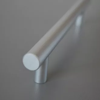   HRAZDA Metall-Möbelgriff, Stange, Farbe Aluminium , BA 160 mm