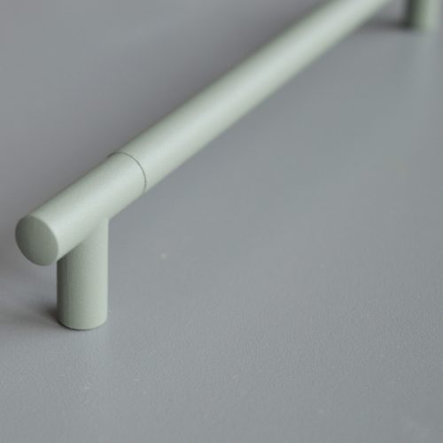 2072_192_oliva, rúd fogantyú, Oliva színű, fém bútorfogantyú 192 mm furattáv