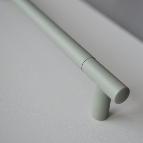 2072_192_oliva, rúd fogantyú, Oliva színű, fém bútorfogantyú 192 mm furattáv