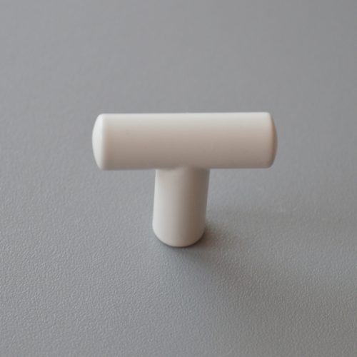 2072_Beige Möbelknopf aus Metall