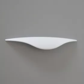 Möbelgriff aus Metall, weiß lackiert, mit 128 mm BA