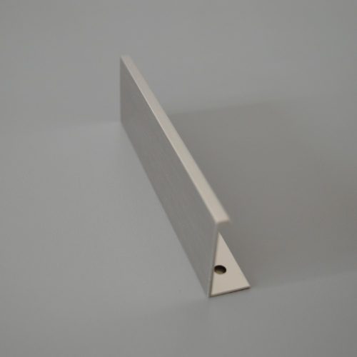 LUCATA fém bútorfogantyú, fényes felületű, nemesacél imitáció, 96 mm furattávval