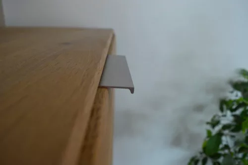 LUCATA Metall-Möbelgriff, glänzend, Edelstahlimitation, BA 320 mm