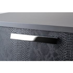 ISOLA Möbelgriff aus Metall, Farbe Chrom, BA 224 mm