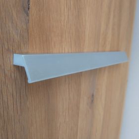 ISOLA Metall-Möbelgriff, aluminiumfarben, mit 224 mm BA