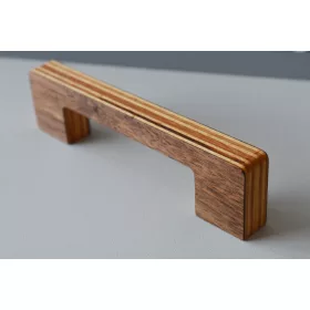   LIVICSE 128 Diófa szinfurnér, rétegelt lemez, egyedi készitésű bútorfogantyú