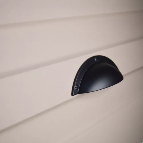 2313_FF, Möbelgriff aus Metall, schwarz lackiert, mit 64 mm Lochabstand