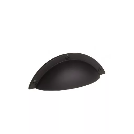 2313_FF, Fém bútorfogantyú, festette fekete színű, 64 mm furattávval