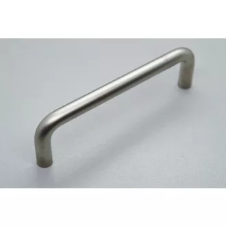   IDA Möbelgriff aus Metall, Farbe Nickel satiniert, Bohrung 160 mm