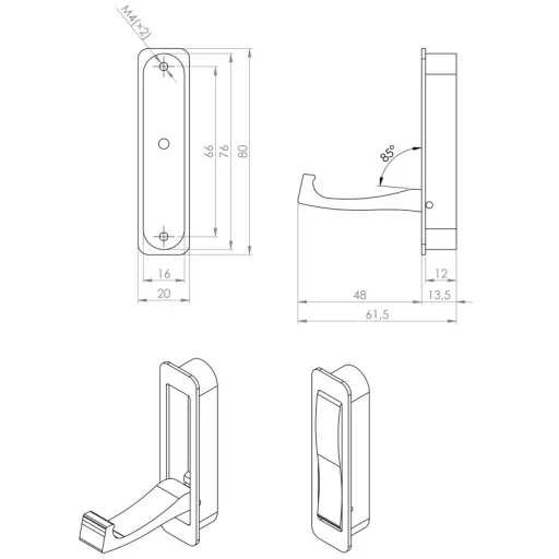 231589_Mattchrom, Metallgriff