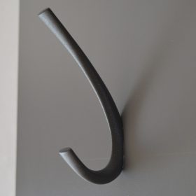   Fém fogas, íves, antracit szürke színű, struktúrált felületű 