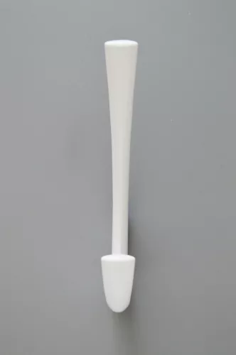 Fém fogas, íves, fehér színű