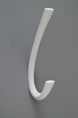 Fém fogas, íves, fehér színű