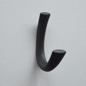   2345 Kicsi Fém fogas, íves, antracit szürke színű, struktúrált felületű 