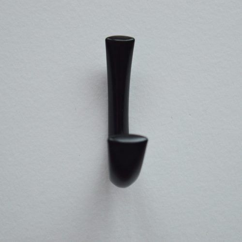 2345 Kicsi Fém fogas, íves, fekete színű