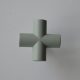 2351_Olivgrüner Möbelknopf aus Metall