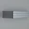 Möbelgriff aus Metall, matt verchromt, BA 128 mm