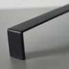 2389_160 Metall-Möbelgriff, mattschwarz, mit 160 mm Lochabstand