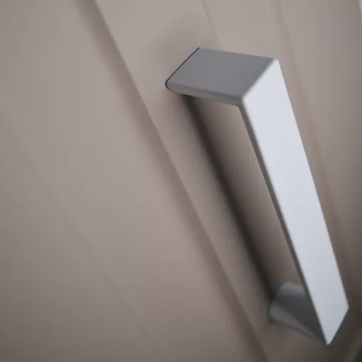 2389_320_FEH, Weiß lackiert, Metall-Möbelgriff mit 320 mm Bohrung
