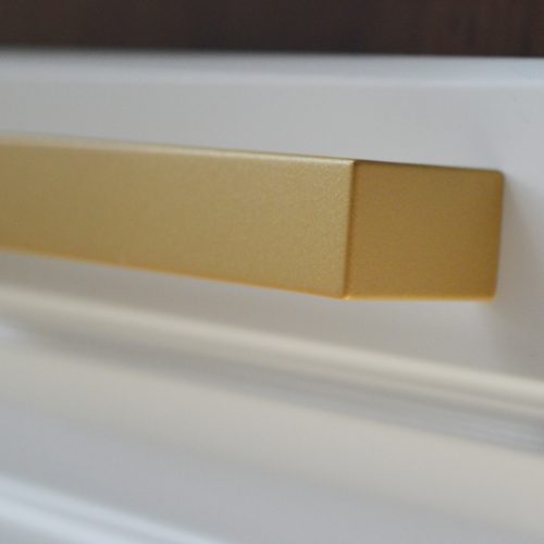 2389_480_MA,  Matt arany, fém bútorfogantyú 480 mm furattávval