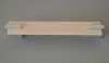 Metall-Holz-Möbelgriff, Buche - Chrom mit Metallenden, 128 mm BA