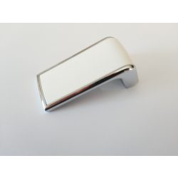   TACA metal-plastic furniture handle in bright chrome and matt white with 16 mm hole spacing