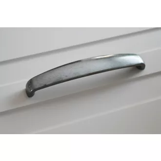   2495_160 Metall-Möbelgriff, Farbe Nickel antik, Bohrung 160 mm