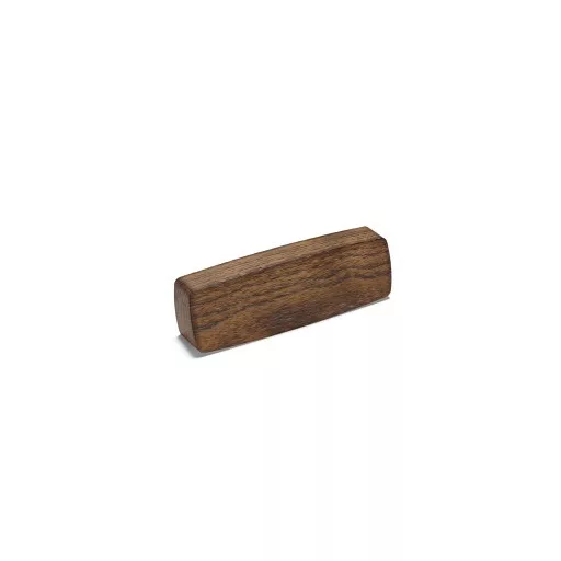 STRAIGHT Möbelgriff aus Massivholz, nussbraun lackiert, modern