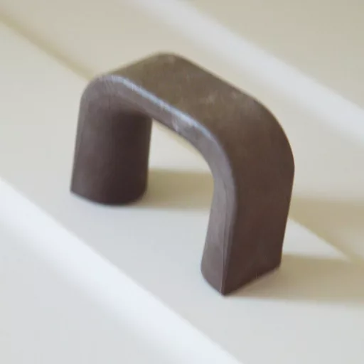 24.4205.02 CISSI Möbelknopf, 32 mm Bohrung – Farbe: Kaffeebraun 