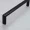 Schwarz Metall-Möbelgriff mit 192 mm BA