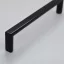Schwarz Metall-Möbelgriff mit 192 mm BA