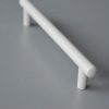 2546_128_beige, Stangengriff, Beige Metall-Möbelgriff mit 128 mm Bohrung